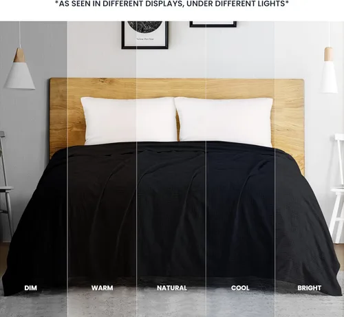 Miniatura 8 de Utopia Bedding Manta térmica 100% algodón, suave, ligera, transpirable, acogedora manta de primavera y verano para cama, decoración del hogar