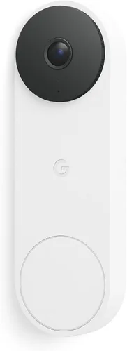 Timbre de video Nest de Google (con cable, 3.ª generación) - Video 2K y Gemini, Vista en vivo, Visión nocturna, Audio de 2 vías - Funciona con Nieve