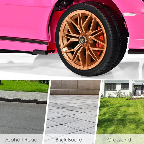 Miniatura 9 de OLAKIDS - Automóvil de paseo con licencia Lamborghini SIAN de 12 V para niños, vehículo eléctrico para niños pequeños con control remoto, juguete