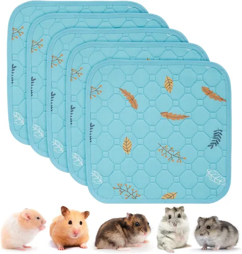 Miniatura 15 de Sunheir - Almohadillas lavables reutilizables orina de cobayas, forros impermeables absorbentes para jaulas cobayas conejos conejillos de indias