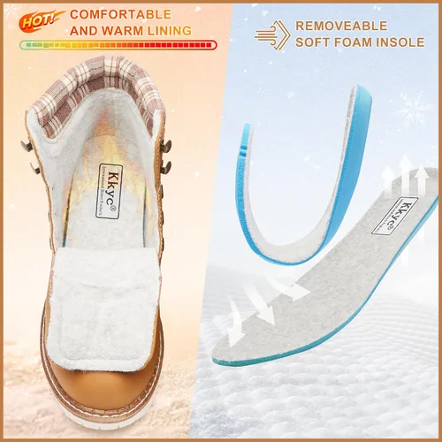 Miniatura 3 de Kkyc Botas de senderismo para mujer antideslizantes botas casuales.