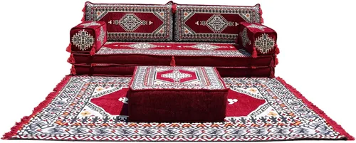 Miniatura 47 de arabicsofa Sofá de piso árabe Jalsa - Sofá tradicional hecho a mano para sala de estar