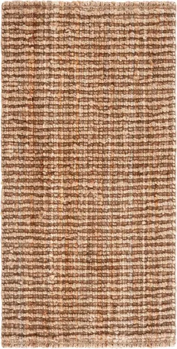 Miniatura 3 de SAFAVIEH Colección de fibra natural Alfombra - 2 x 4 pies, Marrón natural, Yute hecho a mano, Estilo granja, Pila gruesa texturizada espesa (NF447A)