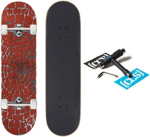 Miniatura 20 de [CCS] Patineta completa Madera de arce Grado profesional Totalmente montado con herramienta de patinaje y calcomanías Adultos, niños