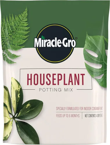 Miracle-Gro Mezcla para Macetas de Plantas de Interior: Suelo Fertilizado con Perlita para Jardinería de Interiores, Diseñado para ser Menos