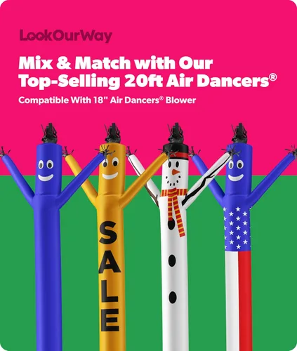 Miniatura 7 de LookOurWay Gran venta Air Dancers - Accesorio inflable para hombre de tubo, 20 pies (sin soplador)
