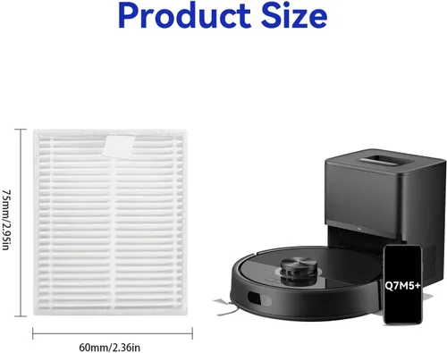 Miniatura 2 de Filtros de repuesto para Roborock Q7 M5 M5+/Q7 L5/Q7 L5 L5+Aspiradora HEPA Filtro - Filtros Kit de accesorios Filtros Kit de accesorios - Filtros