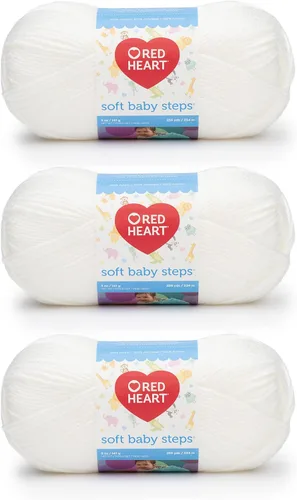 Miniatura 14 de Red Heart Soft Baby Steps madeja de lana, Aqua