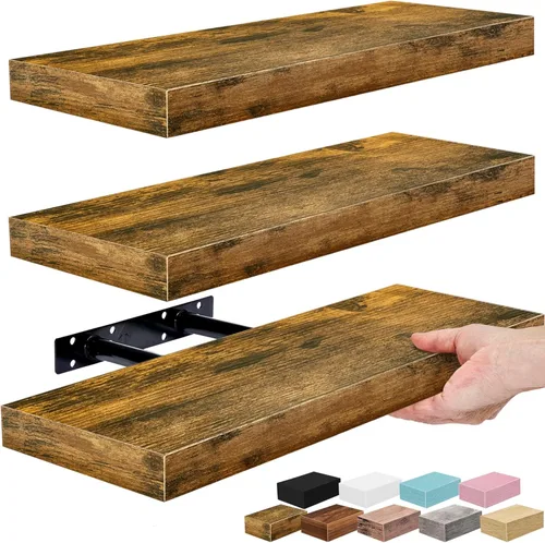 Miniatura 12 de Sorbus Estantes flotantes para pared, estante flotante de 16 pulgadas para cocina, dormitorio, sala de estar, baño, hogar y decoración de pared