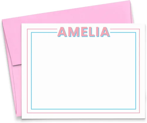 Miniatura 9 de Papelería personalizada de agradecimiento para niños, papelería plana personalizada para niños, papelería linda para niños con notas