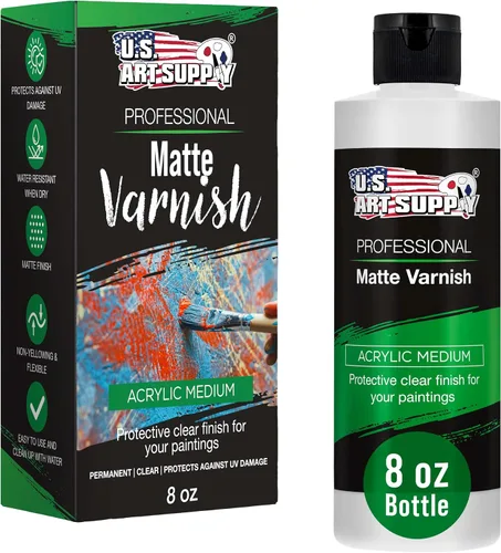 Miniatura 8 de U.S. Art Supply Gel acrílico transparente medio mate, 6.8 fl oz, tubo (6.7 onzas), aumenta la viscosidad y transparencia en pinturas acrílicas