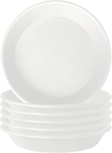 Miniatura 13 de 6 platillos de plástico para plantas de 5 pulgadas, tamaño individual, grueso y fuerte de 6, 8, 10, 12 pulgadas, bandeja de recogedor de agua