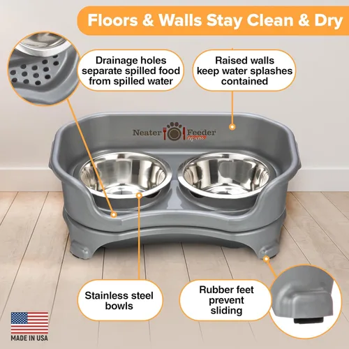 Miniatura 6 de Neater Feeder Express - Tazones elevados para perros a prueba de desorden para razas pequeñas de menos de 15 libras, fabricados en Estados Unidos