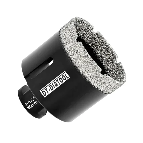 Miniatura 37 de DT-DIATOOL Broca de núcleo de diamante de 1/4 pulgada con hilo 5/8"-11 de vacío soldado para baldosas de porcelana, cerámica, gres, mármol, granito