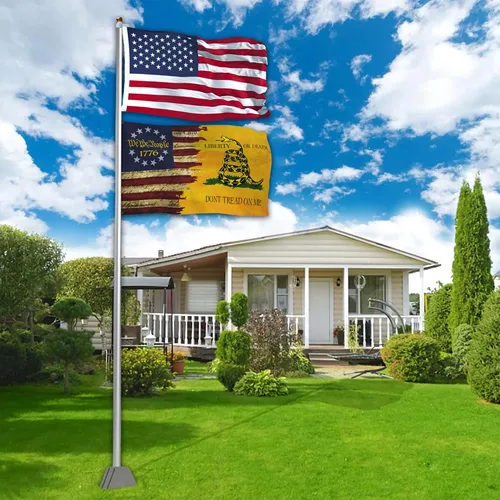 Miniatura 2 de Bandera de 3 x 5 pies 1776 bandera americana retro bandera de la libertad de poliéster doble cara impresión espejo para habitación exterior patio