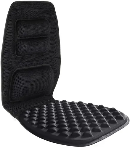Miniatura 3 de FOMI Cojín de gel de alta calidad y soporte firme para la espalda, cojín de asiento y almohada torácica superior inferior y lumbar para automóvil