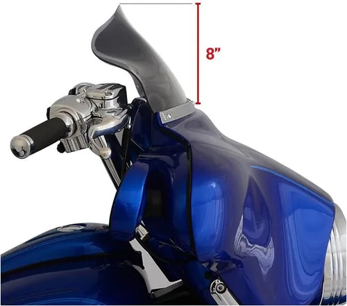 Miniatura 10 de Klock Werks parabrisas para motocicleta, 3.5 pulgadas, color negro para FLH 1996-2013