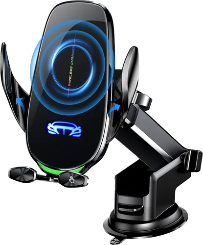 Miniatura 8 de Soporte inalámbrico para cargador de automóvil, carga rápida, sujeción automática de 15 W, soporte inteligente de inducción de control dual
