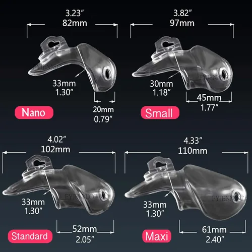 Miniatura 5 de HT-V3 - Jaula de castidad Jaula ligera para pene Dispositivos de castidad de resina Jaula de castidad masculina Juguete sexual para adultos