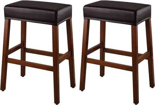 Miniatura 40 de YISUN Fundas de taburete rectangulares, paquete de 2 fundas elásticas impermeables para asiento de silla de montar, taburetes de bar, sillas de bar