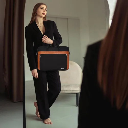 Miniatura 3 de BESMART Slim Laptop Bag 15.6/17.3 Inch Laptop Briefcase for Women, Elegant Waterproof Shoulder Bags, Computer Messenger Bag
