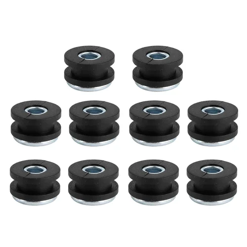 Miniatura 5 de Yctze - Kit surtido de ojales de goma para motocicleta, 0.421 in, junta de anillo de goma de repuesto para carenados y carenados