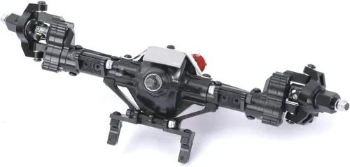 Miniatura 3 de RZXYL 1/10 Ejes Portal completos de aleación de aluminio para Axial SCX10 D90 RC Crawler Car Upgrades (negro)