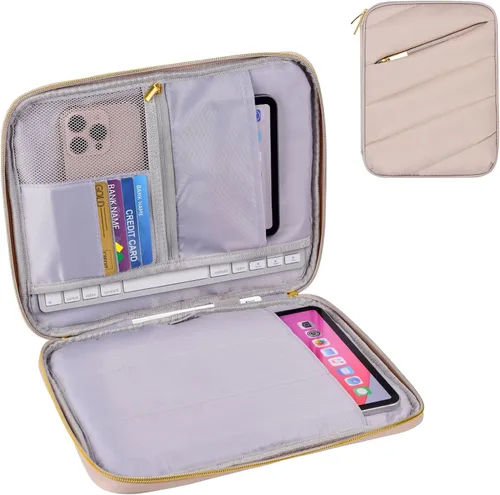 Miniatura 17 de Funda de transporte para iPad de 9 a 11 pulgadas, bolsa acolchada para tableta de viaje para iPad Pro de 11 pulgadas (M4), iPad 10.9