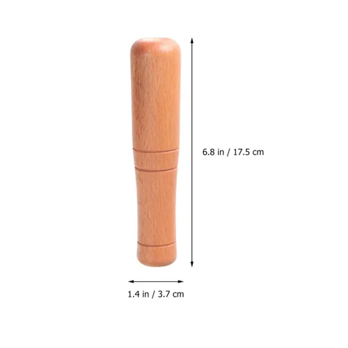 Miniatura 5 de DOITOOL Muddler de madera para cócteles de 6.8 pulgadas – Herramienta profesional de madera para bebidas de frutas Mojitos – Bartender Mashing Stick
