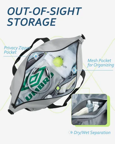 Miniatura 3 de BAGSMART - Bolsa de gimnasio para hombres y mujeres, bolsa de viaje deportiva con compartimento para zapatos y bolsillo húmedo, bolsa de lona