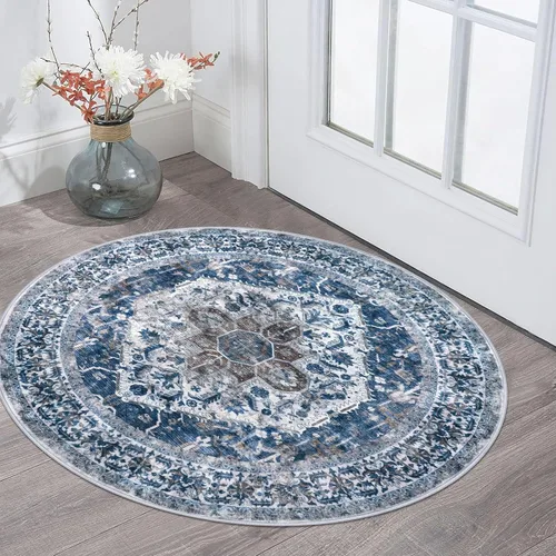 Miniatura 106 de KOZYFLY Alfombra Pequeña de Área 2x3 Pies Alfombras para Entrada Lavable Boho Alfombra de Entrada Antideslizante Tapete de Puerta Interior Entrada