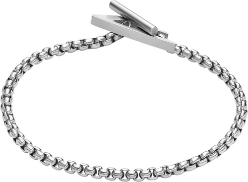Miniatura 2 de Diesel Pulsera de cadena de acero inoxidable de plata para hombre (Modelo DX1476040), Acero inoxidable, Sin gemas.