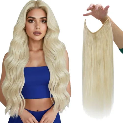 Miniatura 22 de Fshine - Extensiones de cabello humano con clip, de 16 pulgadas, con clip, color marrón chocolate, mezcla de rubio caramelo, extensiones de cabello