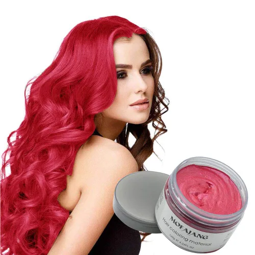 Temporary DIY Hair Color Wax - Disposable Natural Hair Color Cream Mud 4.23 oz Instant Hair Color Pomades Natural Hairstyle Wax for Men and Women,