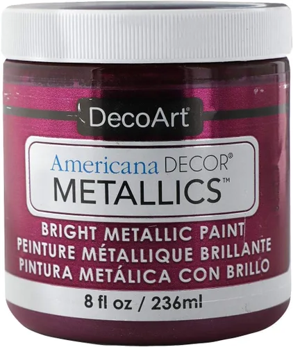 Miniatura 13 de DecoArt Americana Decor Metallics - Pintura metálica de oro de 24 quilates, paquete de 3 (8 onzas líquidas), pinturas metálicas de bricolaje