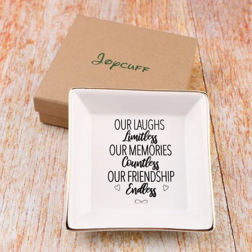 Miniatura 2 de JoycuFF Regalos de cumpleaños para mujeres, plato de baratija, soporte para anillos, regalos únicos para mejor amiga, mejor amiga, cumpleaños, día
