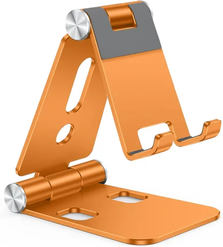 Miniatura 9 de OMOTON Soporte plegable para teléfono celular, C4 soporte de teléfono de aluminio portátil, base de acoplamiento ajustable para teléfono compatible