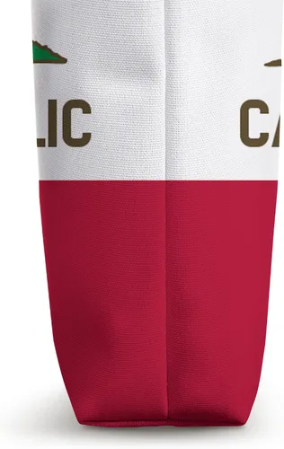 Miniatura 3 de Bolsa de mano con la bandera del estado de California Bear