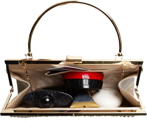 Miniatura 4 de Zlybola Monederos y bolsos de mano de noche bolsos cruzados clásicos para boda fiesta bolso de hombro para mujer