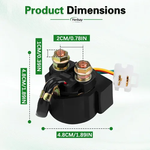 Miniatura 3 de Relé de solenoide de arranque para Honda TRX300 Fourtrax 300 1988-2000 / TRX200 Fourtrax 200 1984 / TRX250 Fourtrax 250 1985-1987 / TRX250 Sportrax