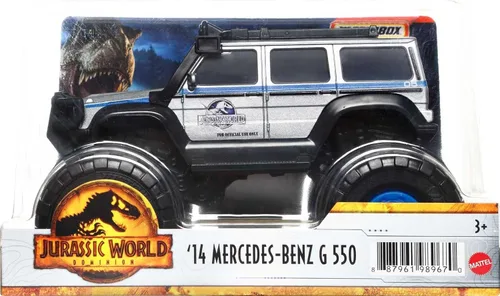 Miniatura 6 de Matchbox Jurassic World Dominion - Vehículo a escala 1:24, camión Mercedes-Benz G 550 '14 con ruedas grandes, auto de juguete coleccionable