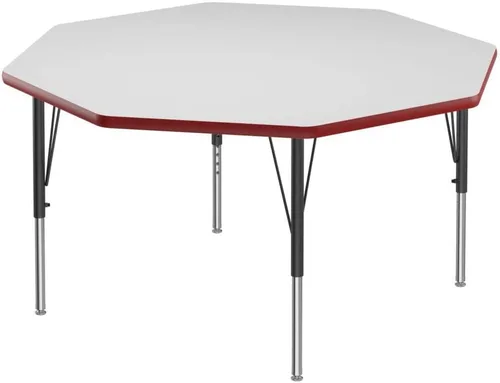 Miniatura 58 de Correll - Mesa rectangular de 24 x 36 pulgadas, mesa de actividades superior de borrado en seco, altura ajustable (19 a 29), laminado de alta