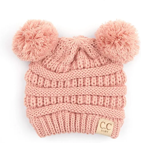 Miniatura 3 de Funky Junque Exclusives Baby Infant Beanie Knit Warm Winter Pom Pom Skull Cap Hat