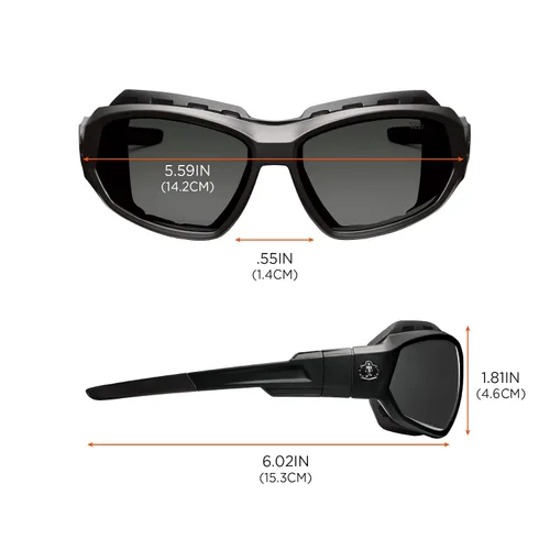 Miniatura 7 de Ergodyne Skullerz Loki Spoggles Gafas de Seguridad Convertibles Antiarañazos - Incluye Junta y Correa para Convertir a Gafas Protectoras, Antivaho
