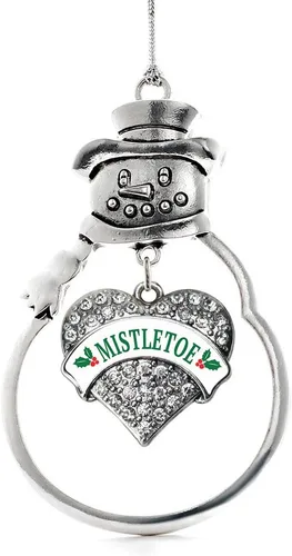 Miniatura 14 de Inspired Silver - Big Sis - Adorno de Navidad plateado - Adorno de árbol de Navidad con dije de corazón con circonita cúbica - Decoración colgante
