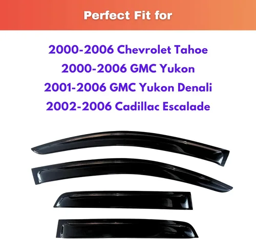 Miniatura 75 de KPY Visor de ventana compatible con Kia Soul 2009-2013, Protector contra lluvia de 4 unidades, deflectores de ventilación de ventana lateral