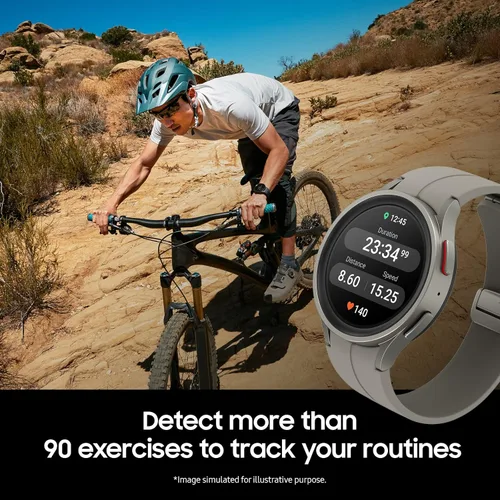 Miniatura 5 de SAMSUNG Galaxy Watch Pro 5 1.772in LTE Smartwatch con rastreador de cuerpo, salud, fitness y sueño, batería mejorada, cristal de zafiro, seguimiento