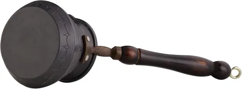Miniatura 8 de BCS Cafetera turca griega árabe de cobre de 12 onzas con mango de madera (4 porciones) Cezve Ibrik Briki - Cafetera para estufa