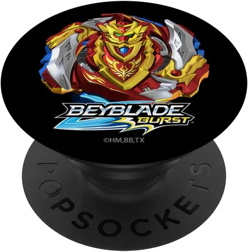BEYBLADE BURST TURBO ACHILLES PopSockets - Soporte para teléfonos y tabletas, Negro