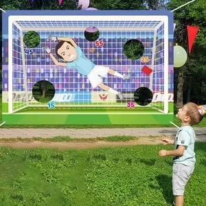 Pancarta de juego de portero de fútbol, decoración temática de deportes de fútbol para interiores y exteriores, suministros de decoración de fiesta